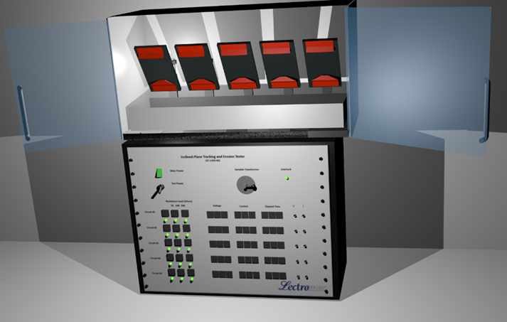 Inclined-Plane Tracking and Erosion Tester 5-stage