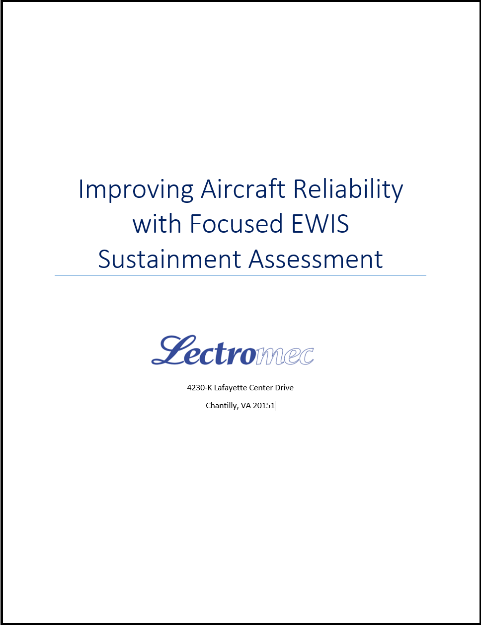 The best solution for EWIS SLEP
